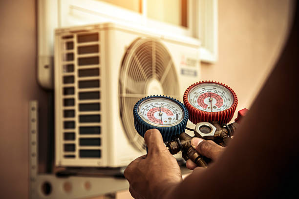 Professional Air Conditioning Service technician working in Brunswick, OH